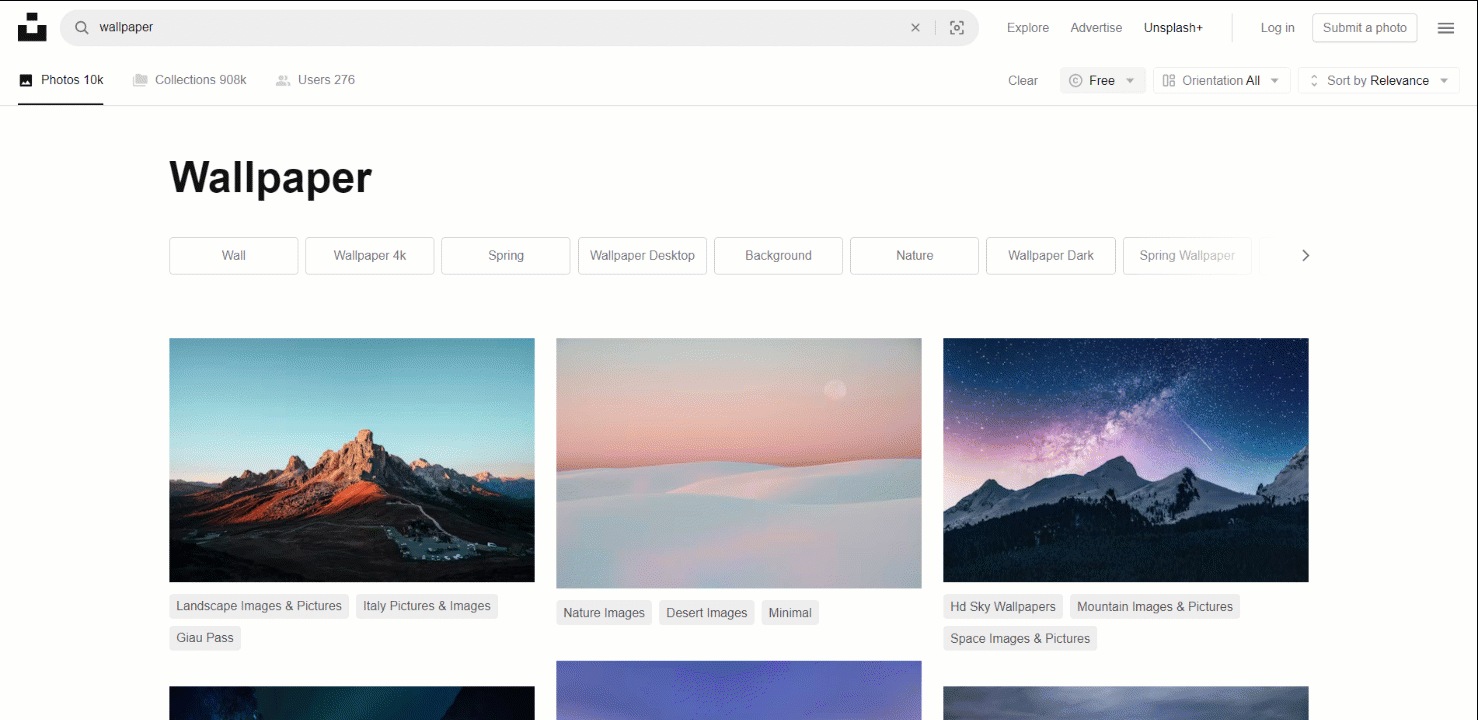 searching for free wallpaper images