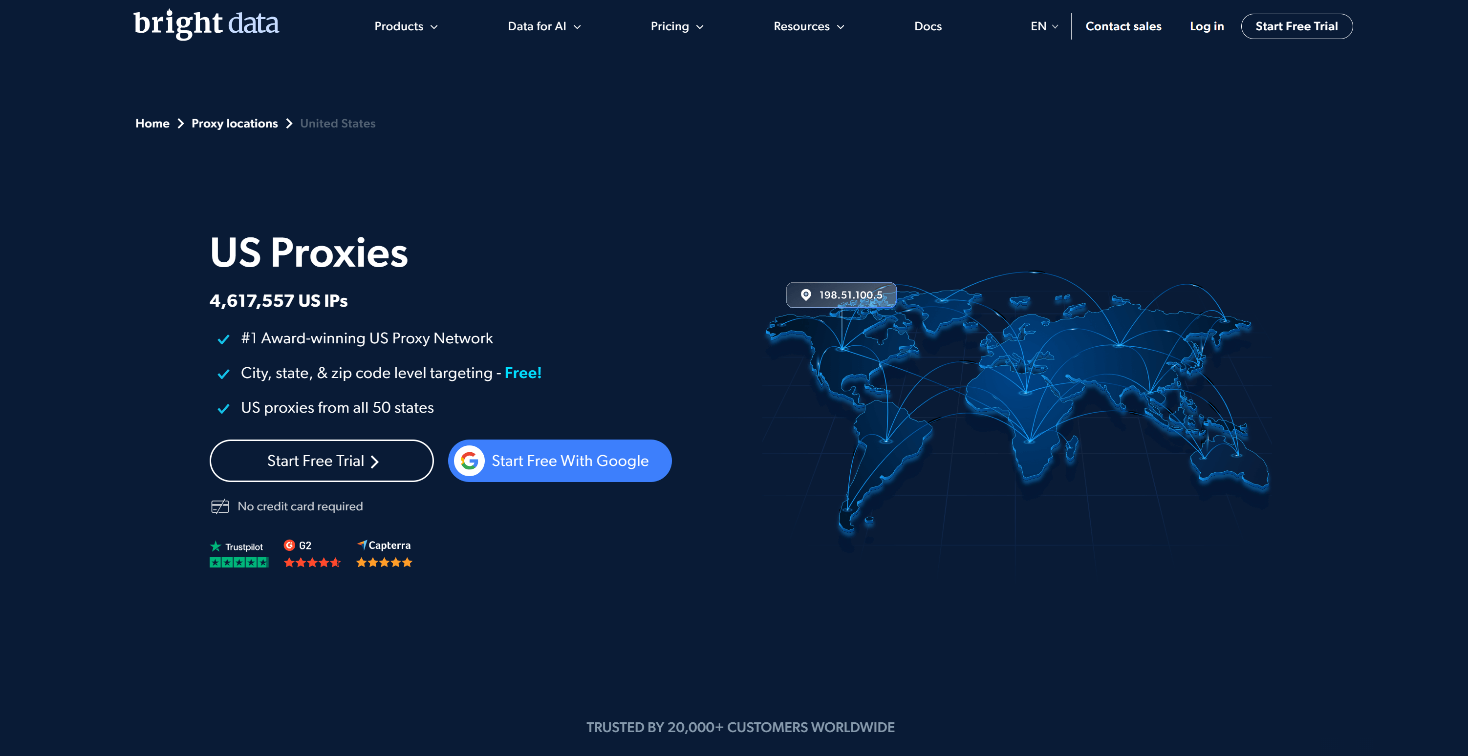 Bright Data USA proxies