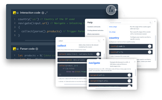 Various code snippets and software help documentation displayed.