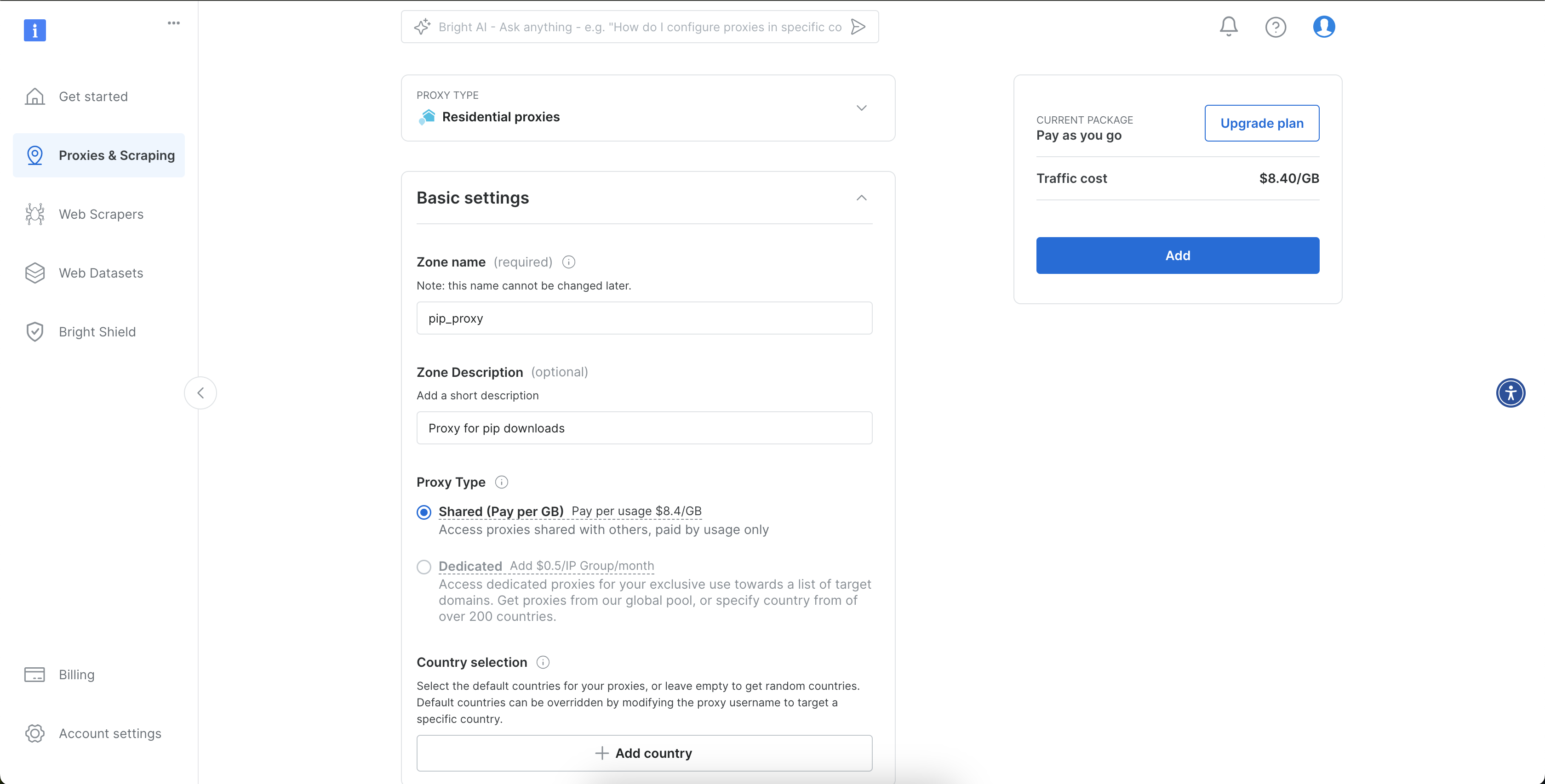 Creating a residential proxy
