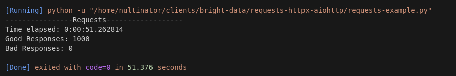 Python requests results