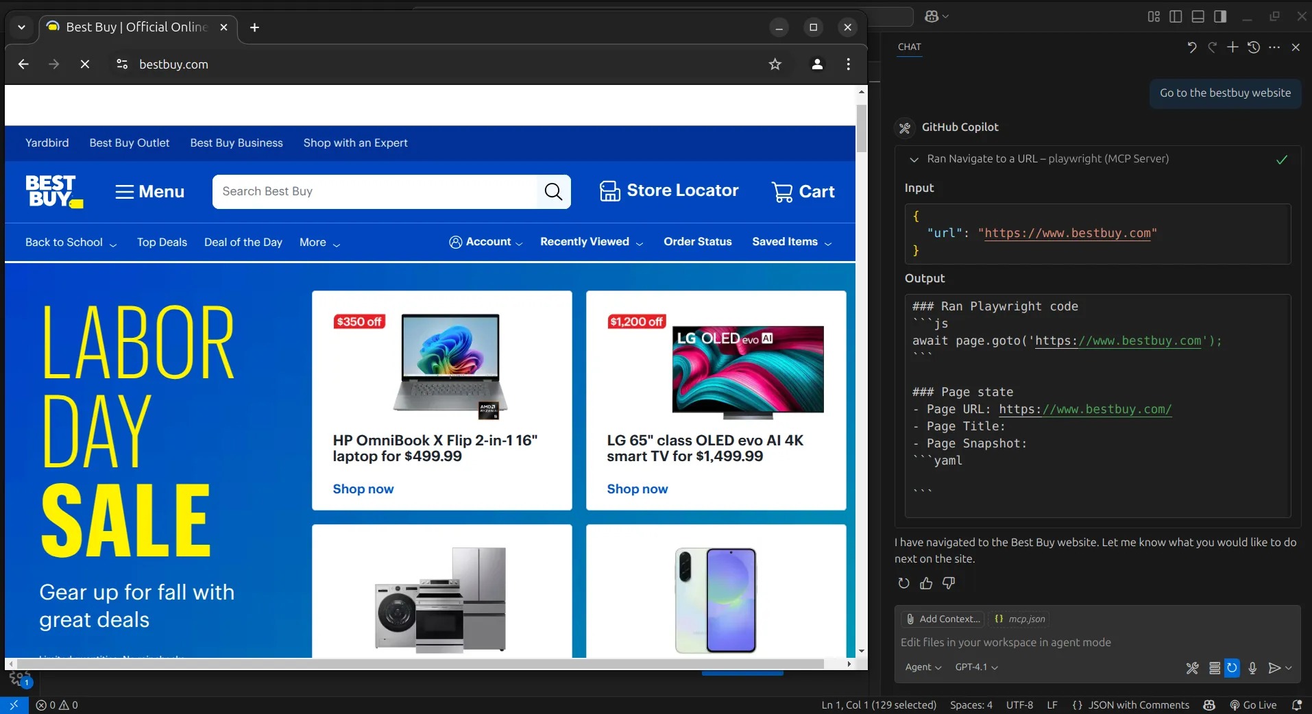 Browser_navigate tool in the Playwright