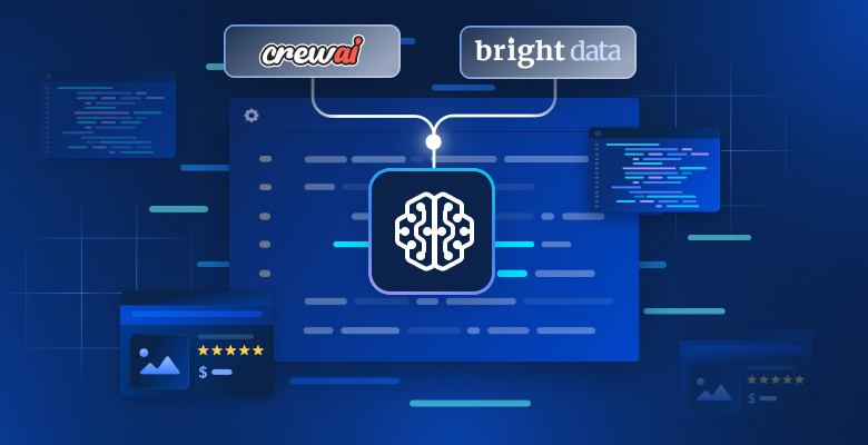 Intelligence Agent with CrewAI and Bright Data blog image
