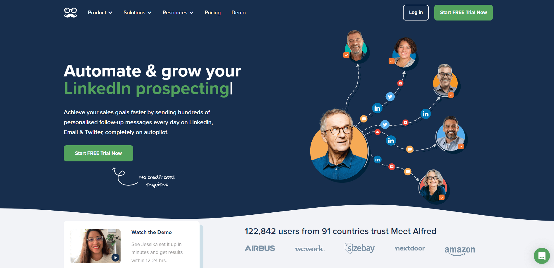 Meet Alfred LinkedIn scraper