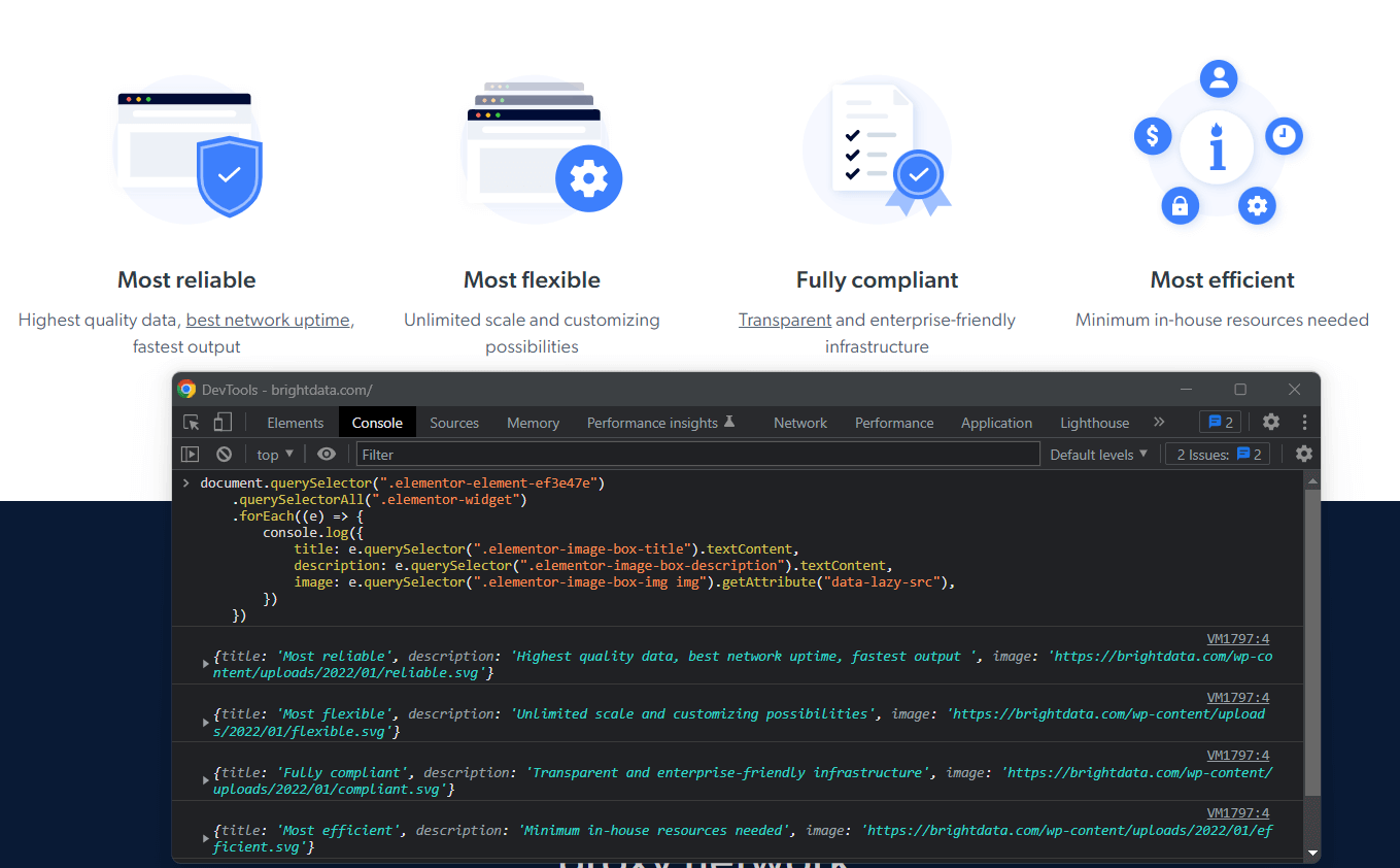 Running a JS web scraping script in the frontend