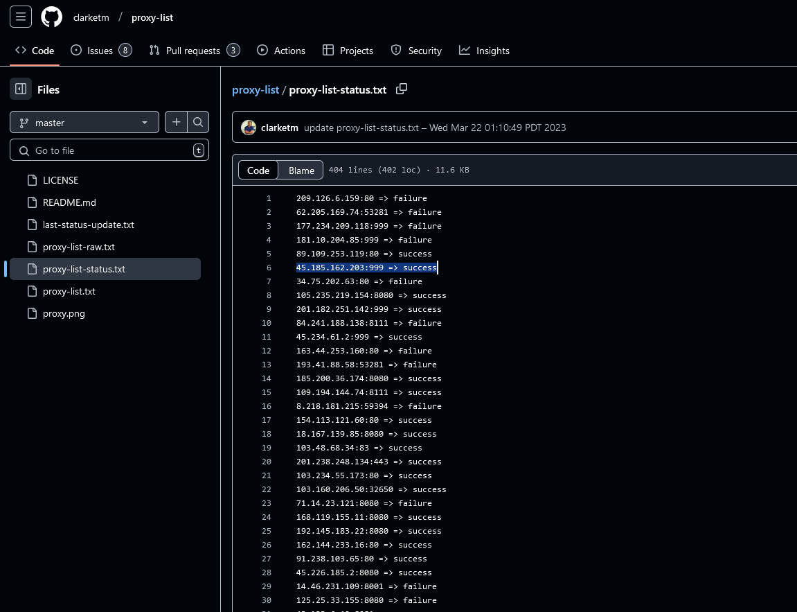 Selecting a public proxy