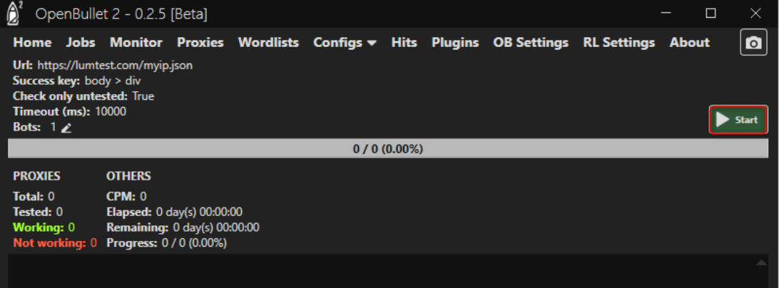 start testing continued