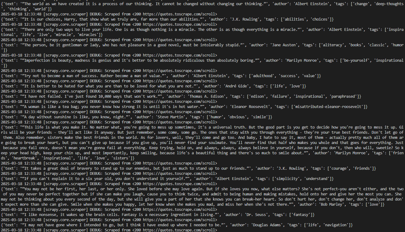 The new script outcome